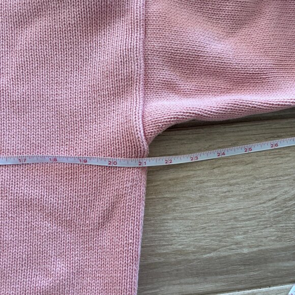 Vintage Gap Cardigan Women's Large Pink Cotton Knit Floral Grandma Cottagecore - Picture 9 of 9